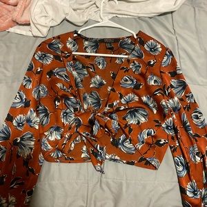 Cute Floral Crop Top